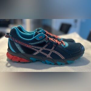 Asics Women's Athletic Shoes - Teal, Coral, and Navy